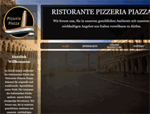 Tablet Screenshot of pizza-piazza.ch